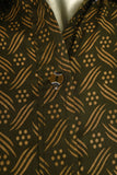 P-34-23-Dark Green - Three Layers 2Pc | 2Pc Cambric Printed Button-Up Shirt With Printed Trouser