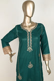 P-42-23-Teal Green - Sect | Cambric Embroidered Kurti