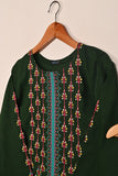Charizma - Green - 2Pc COTTON EMBROIDERED DRESS
