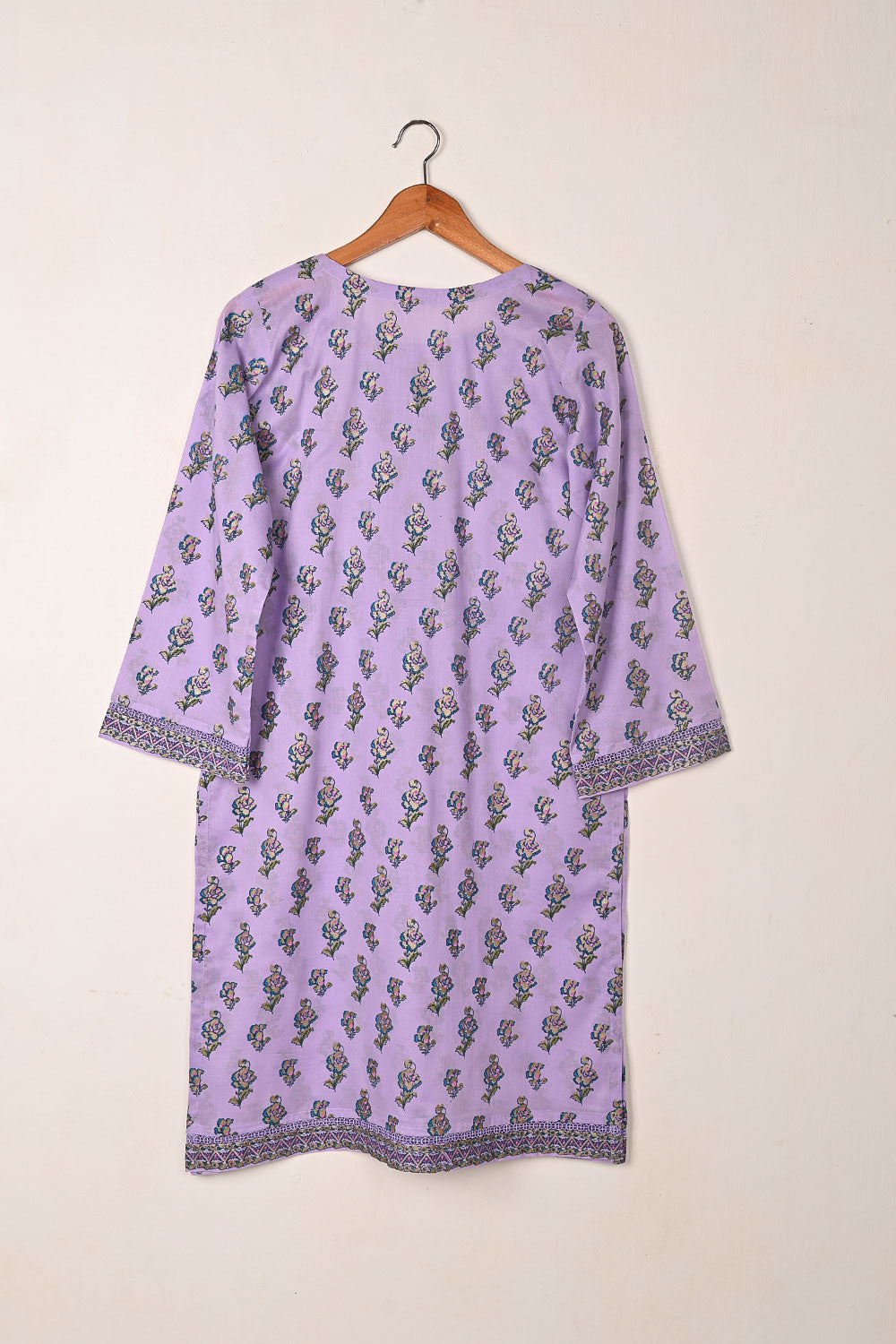 Aroma - Purple - CAMBRIC EMBROIDERED KURTI