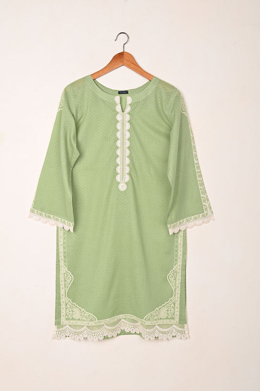 Crossword - Pista - CAMBRIC PRINTED & EMBROIDERED KURTI