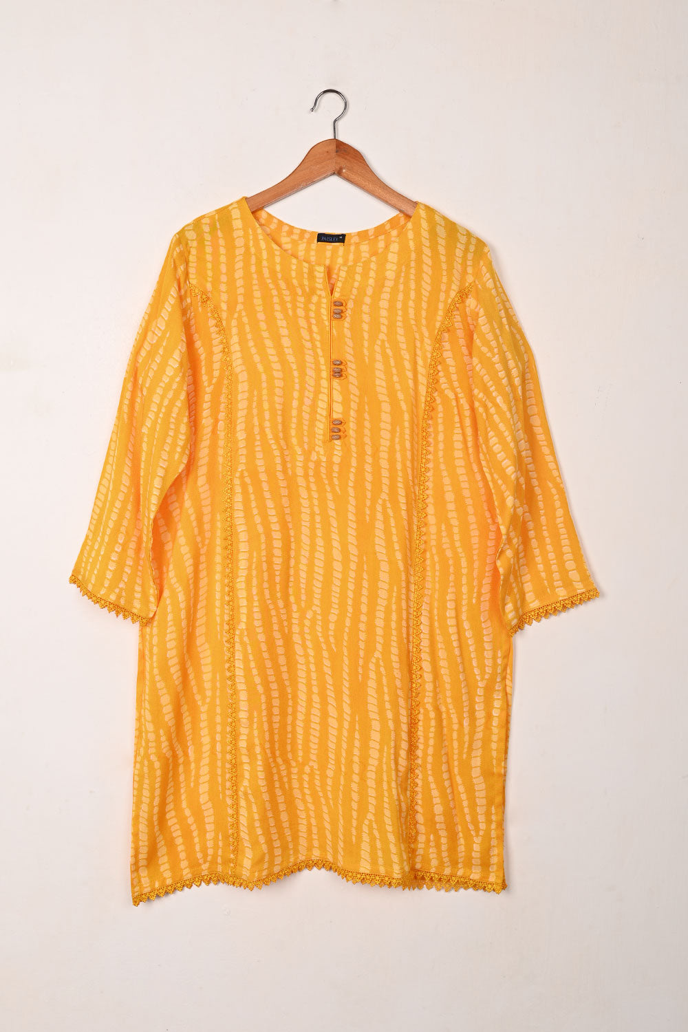 Staple - Mustard - Cotton Net Printed Kurti