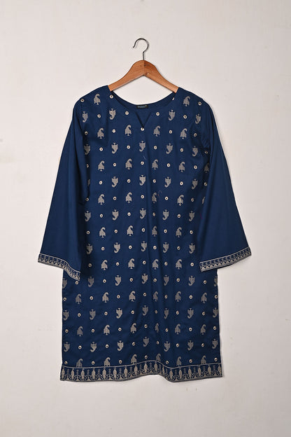 Upside Umbrella - Blue - CAMBRIC EMBROIDERED KURTI