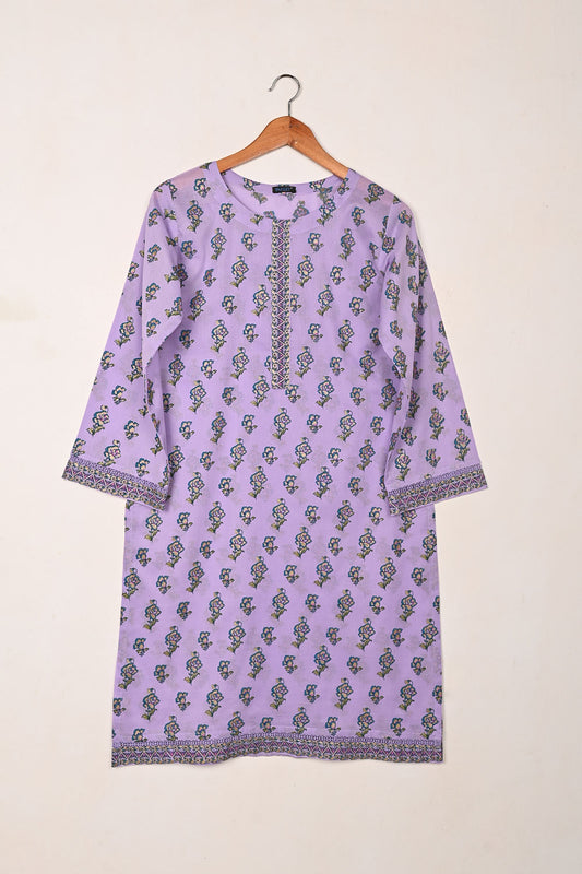 Aroma - Purple - CAMBRIC EMBROIDERED KURTI