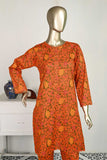 P-21-23-Orange - Garden Gulab | 2Pc Cambric Printed Shirt With Printed Trouser