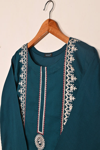 Rings - Blue - CAMBRIC EMBROIDERED KURTI