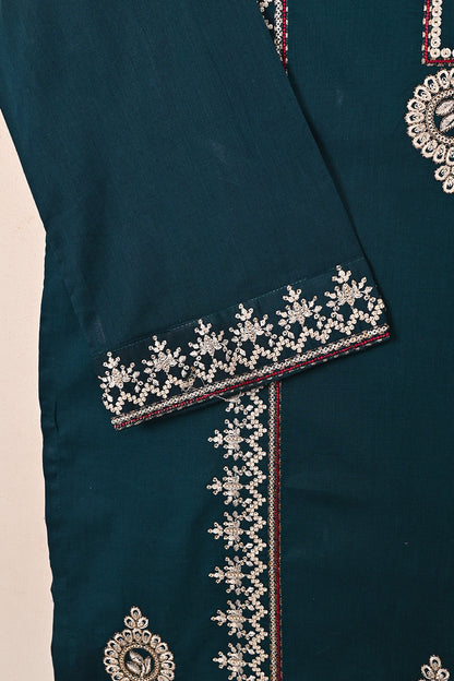 Rings - Blue - CAMBRIC EMBROIDERED KURTI