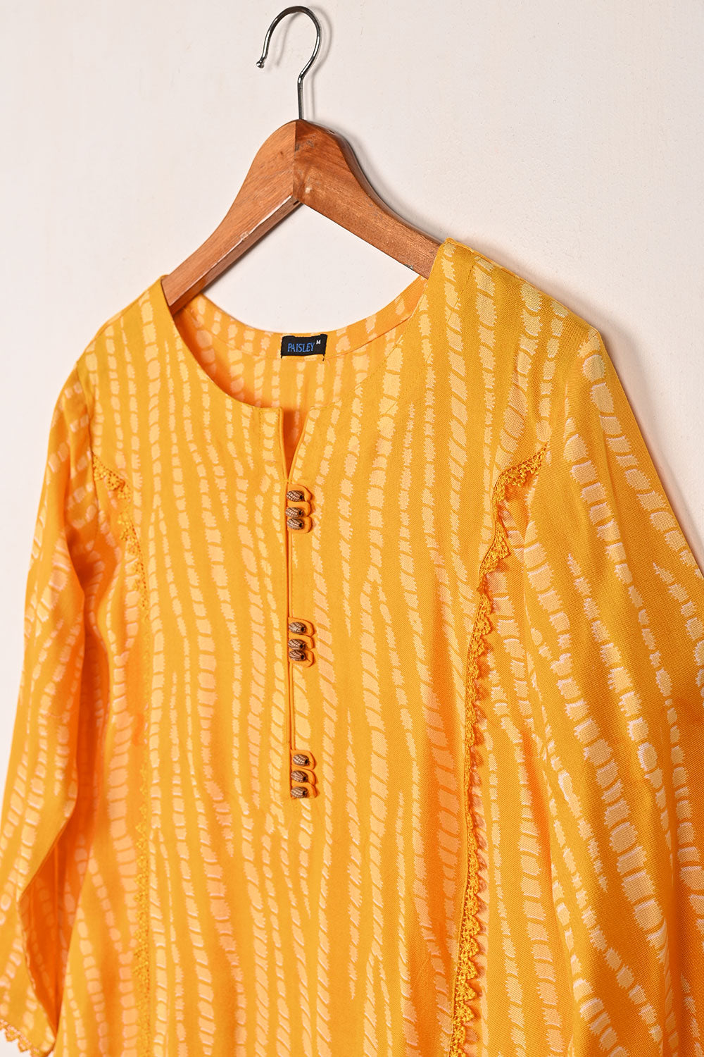 Staple - Mustard - Cotton Net Printed Kurti