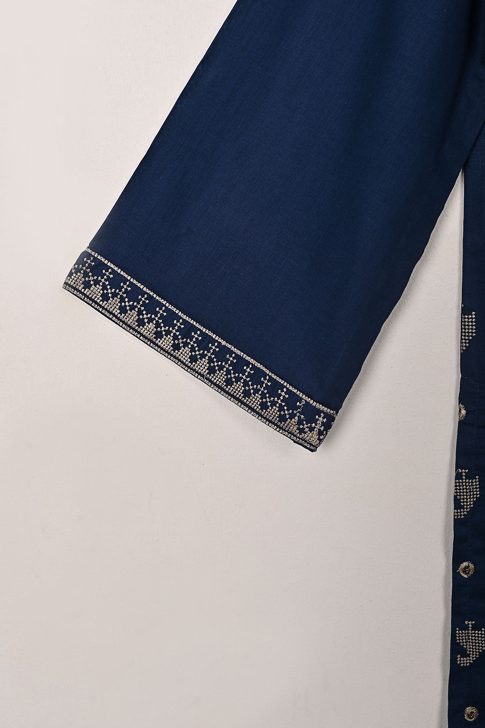 Upside Umbrella - Blue - CAMBRIC EMBROIDERED KURTI