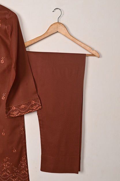 Chrome 2Pc - Rust- CAMBRIC EMBROIDERED DRESS