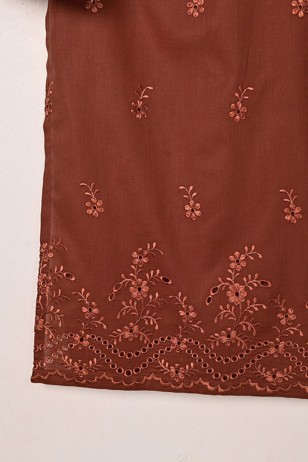 Chrome 2Pc - Rust- CAMBRIC EMBROIDERED DRESS