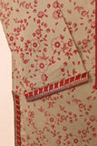 Khaaki Print - Red - Stitched Cotton Cambric Kurti