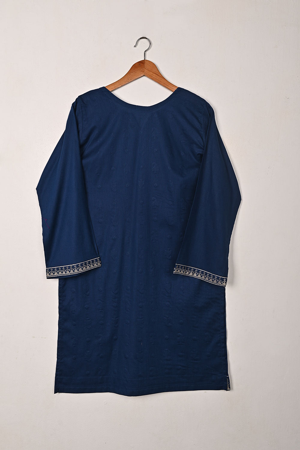 Upside Umbrella - Blue - CAMBRIC EMBROIDERED KURTI