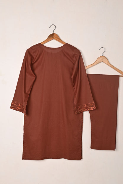 Chrome 2Pc - Rust- CAMBRIC EMBROIDERED DRESS