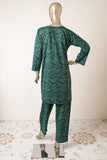 P-52-22-Green - Co-ord set (Star Print) | 2Pc Cambric Printed Shirt With Printed Trouser