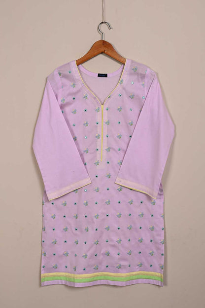 P-88-21-LightPurple - PY-11 - Cambric Embroidered Kurti