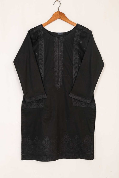 P-45-22-Black&Black - Stonage - Cambric Embroidered Kurti