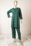 P-52-22-Green - Co-ord set (Star Print) | 2Pc Cambric Printed Shirt With Printed Trouser
