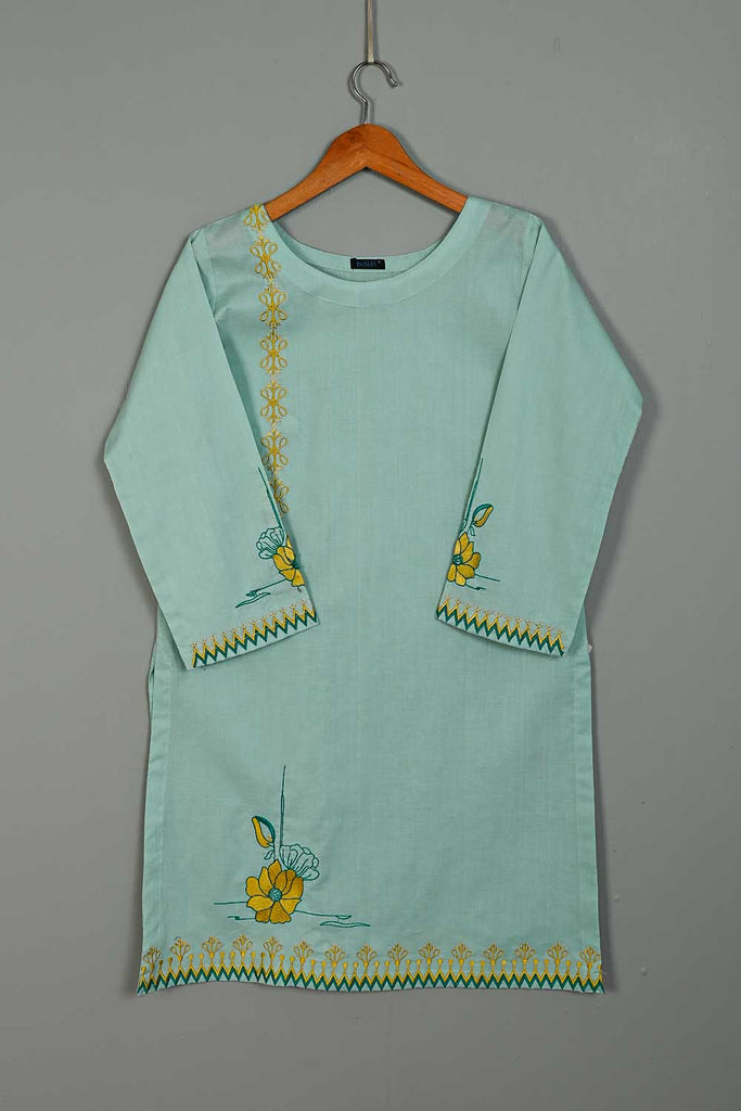 P-84-21-SkyBlue - Py-07 - Cambric Embroidered Kurti