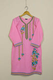 P-93-21-Pink - PY-16 - Cambric Embroidered Kurti