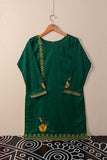 Mud Style (PSW-09A-Green) - Cotton Embroidered Stitched Kurti