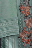Cambric Embroidered & Printed Kurti - Mist (P-242-19-Pista)