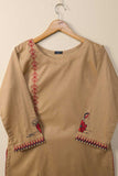 Mud Style (PSW-09B-Skin) - Cotton Embroidered Stitched Kurti