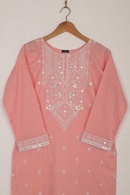 P-50-22-Pink - Steep - Cambric Embroidered Kurti