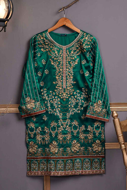 Silk Embroidered Kurti - Forrest (P-20-20-GREEN)