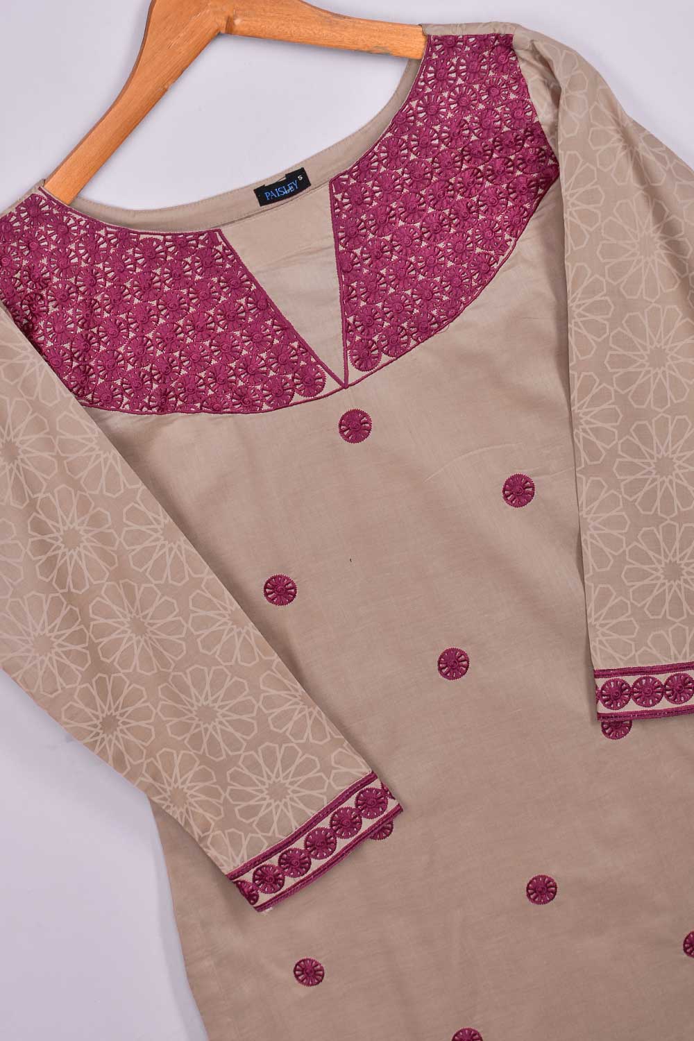 P-238-19-Skin - Emb Wheel - Cambric Embroidered Kurti