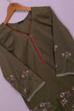 Piping Shirt (P-74-21-Brown) - Cambric Printed & Embroidered Kurti