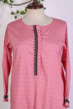 P-42-22-Pink - Zell Frock - Cambric Embroidered Kurti