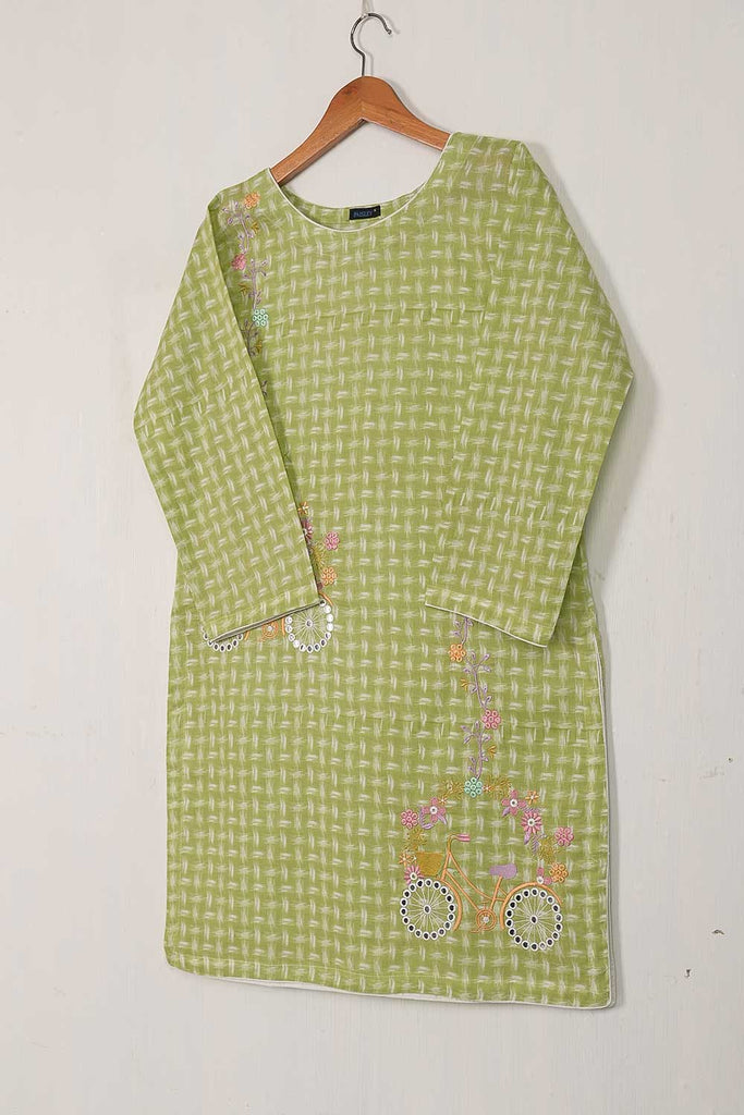 P-73-21-Pista - 9MM CYCLE - Cambric Printed & Embroidered Kurti