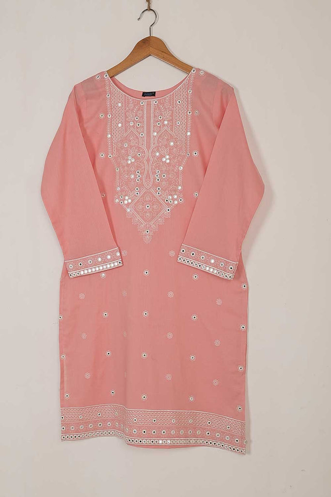 P-50-22-Pink - Steep - Cambric Embroidered Kurti