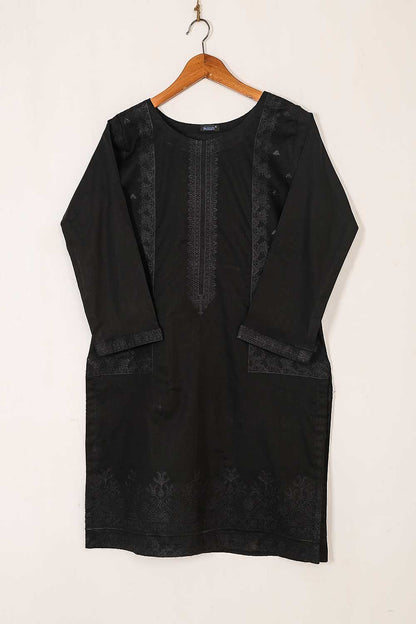 P-45-22-Black&Black - Stonage - Cambric Embroidered Kurti