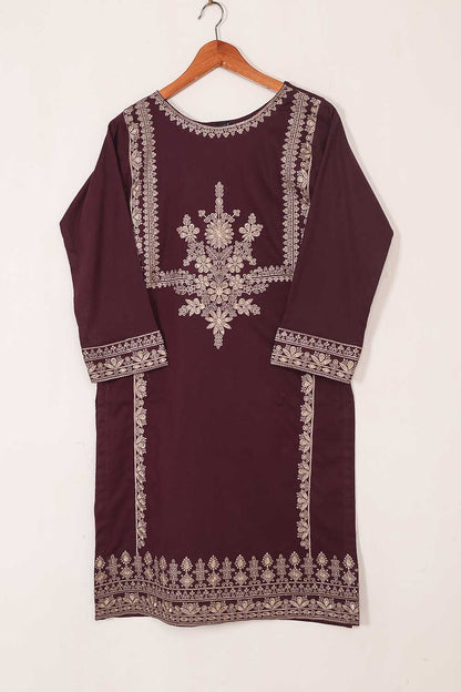 P-48-22-Magenta - Spine - Cambric Embroidered Kurti