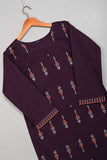 P-35-22-Purple - Downward - Cambric Embroidered Kurti