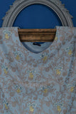 Cambric Embroidered & Printed Kurti - Corona (P-26-20-Ferozi)