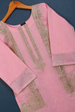 P-103-21-Pink - Aurora - Paper Cotton Embroidered Kurti
