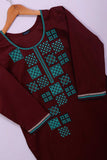 Sindhi Gala (P-71-21-Kaleji) - Cambric Printed & Embroidered Kurti