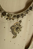 Silk Stitched Kurti with Bridal Hand Work - Wispy Air (HM-03-Skin)
