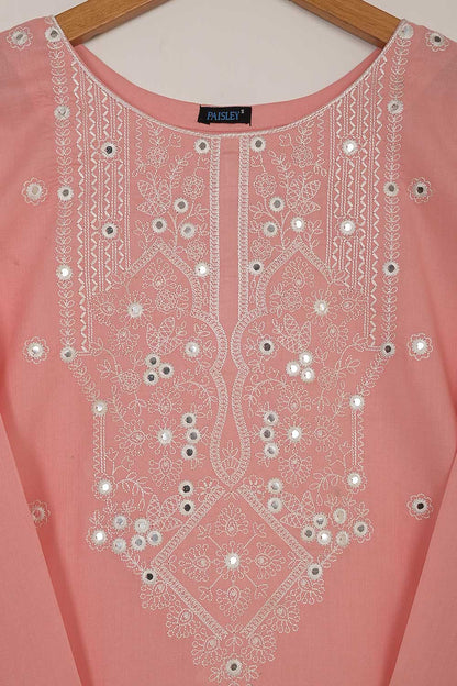 P-50-22-Pink - Steep - Cambric Embroidered Kurti