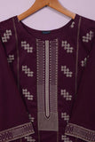 (PSW-06C-Purple) - Cotton Embroidered Stitched Kurti