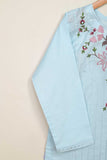 Cotton Embroidered Stitched Kurti - (PSW-04B-Light Blue)