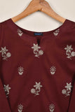 Cambric Embroidered Kurti - 5 Star (P-59-21-Maroon)