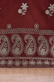 Cambric Embroidered Kurti - 5 Star (P-59-21-Maroon)