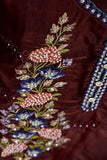 Organza Embroidered Kurti - Iconic (P-28-20-Maroon)