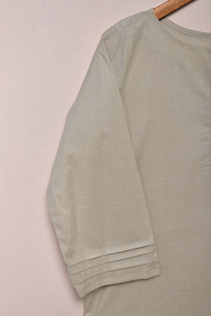 Stitched Cotton Cambric Kurti - Sleek Affair (LT-09A-Beige)