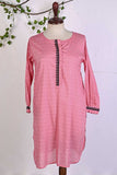 P-42-22-Pink - Zell Frock - Cambric Embroidered Kurti