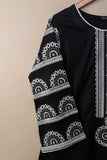 Cotton Embroidered Stitched Kurti - Midnight Glory (PSW-07D-Black)